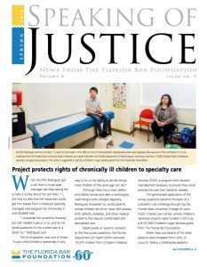Cover of Speaking of Justice Spring 2016