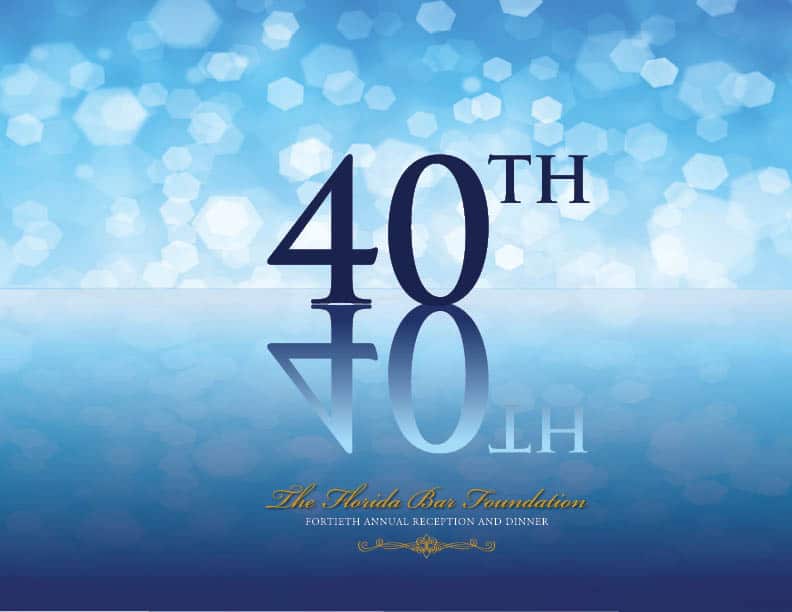 40th Annual Reception And Dinner Graphic