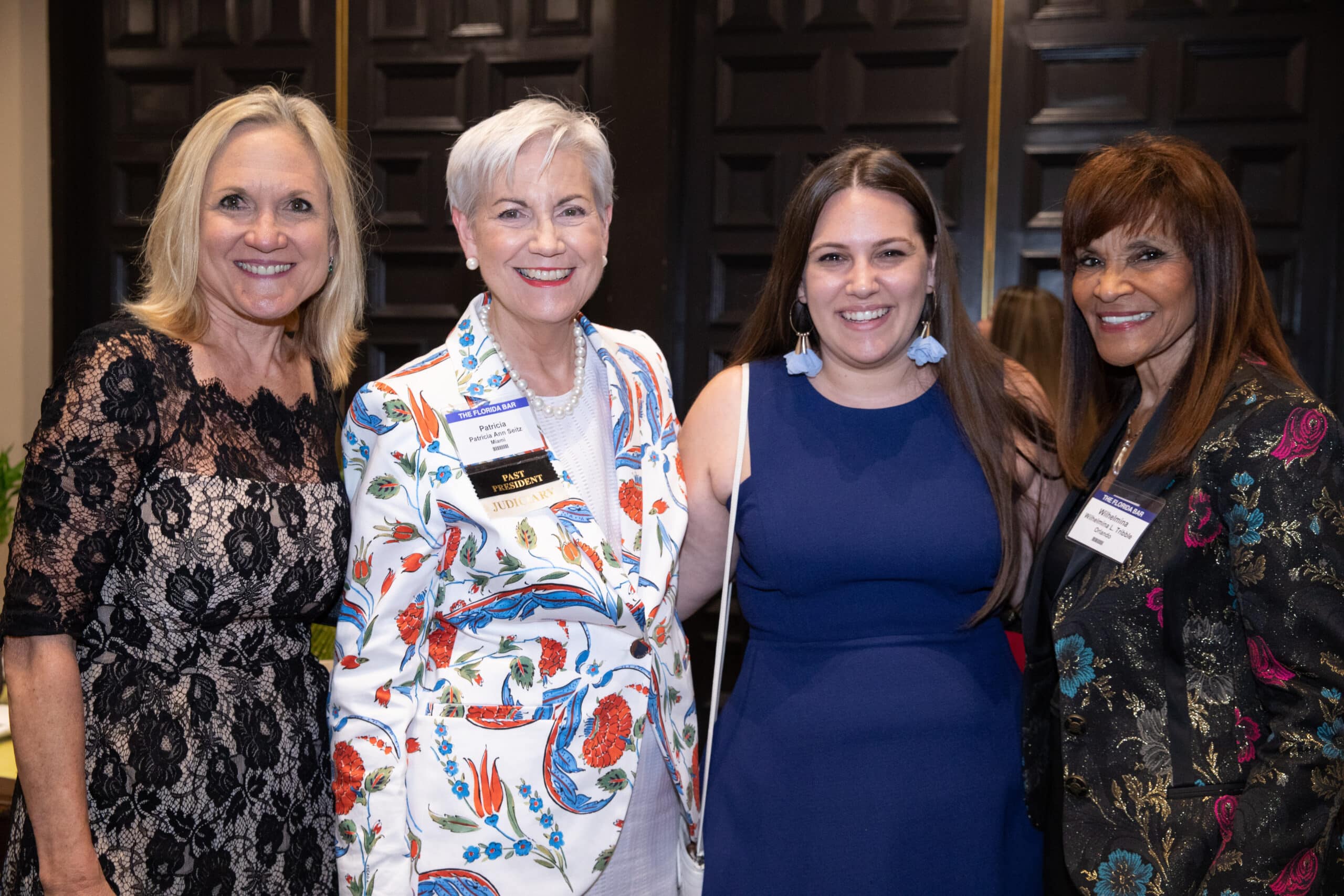 Annual Dinner 2019 Connie Bookman Pat Seitz Alana Greer Wilhelmina Tribble