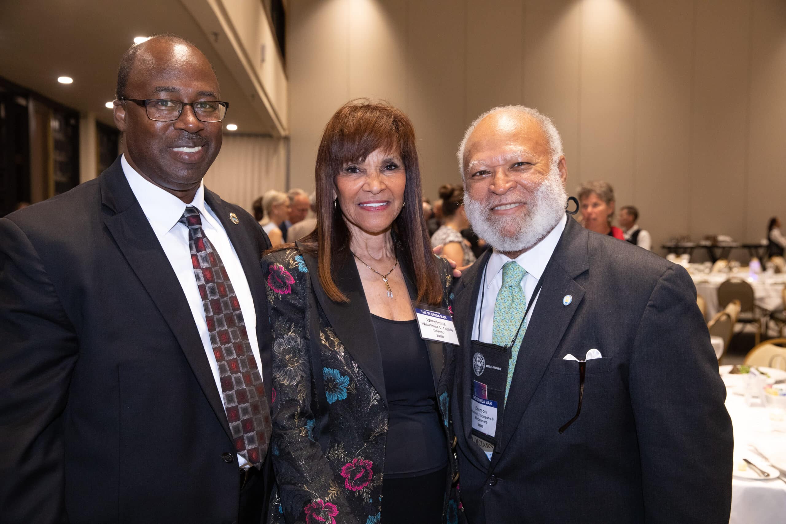 Annual Dinner 2019 Marshal Silvester Dawson, Wilhelmina Tribble And Emerson Thompson