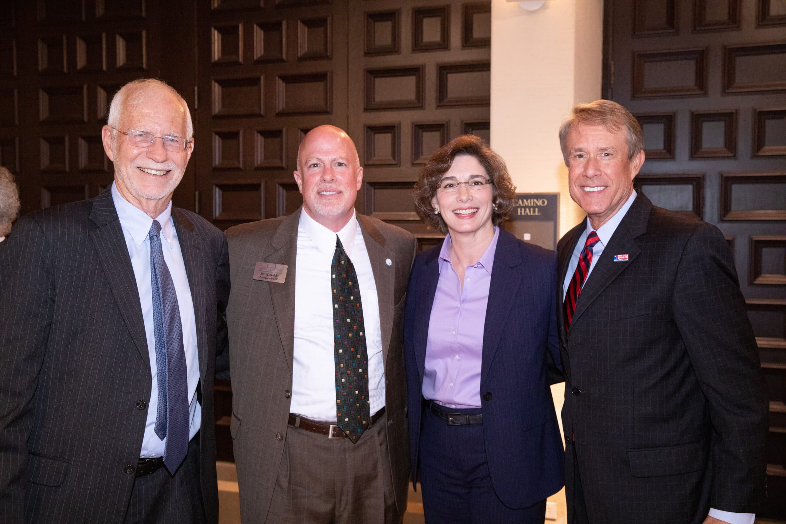 Annual Dinner 2019 Dick Woltmann Jim Kowalski Rachelle Bedke Michael Bedke