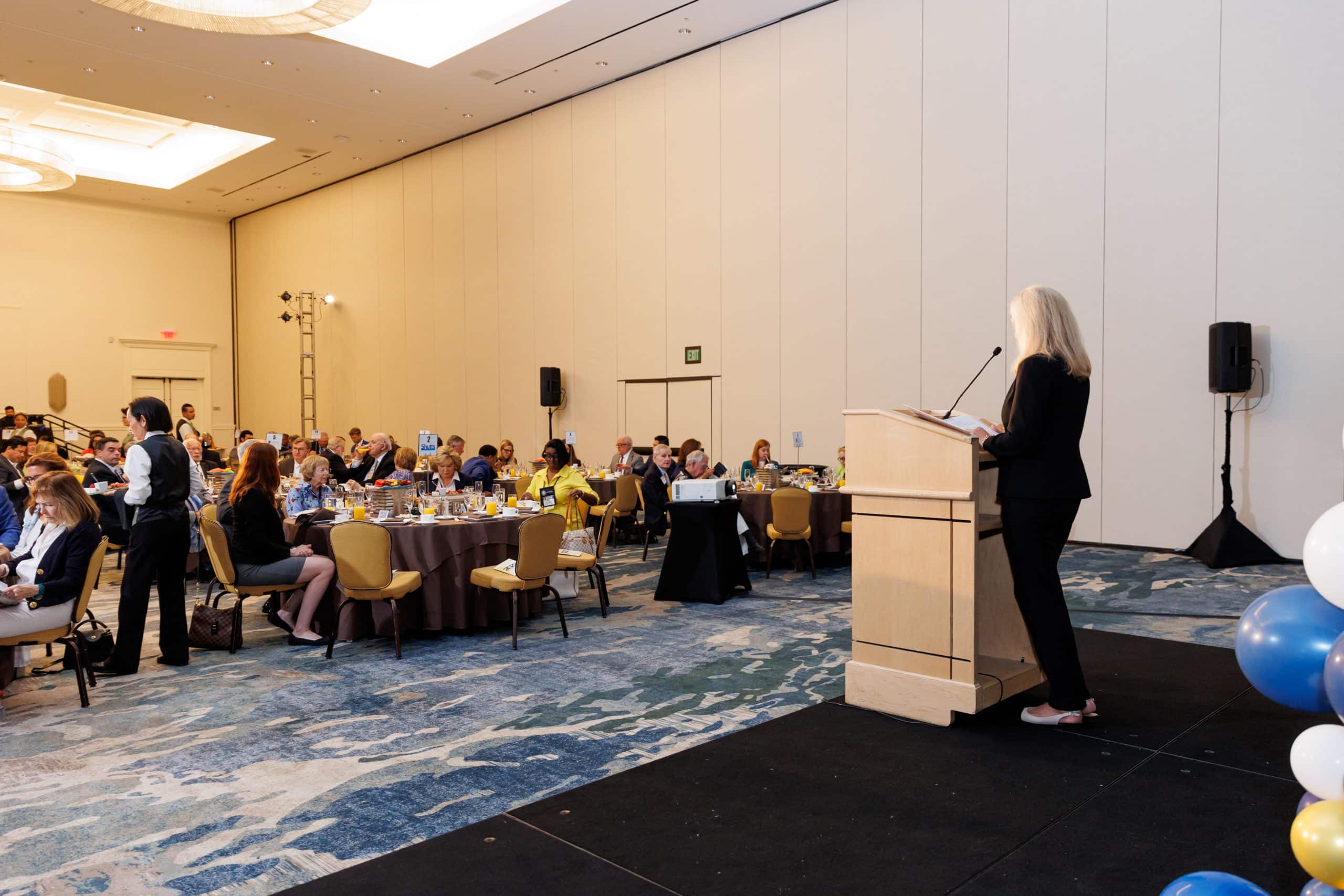 Award Ceremony 2022 Connie Bookman Podium Crowd