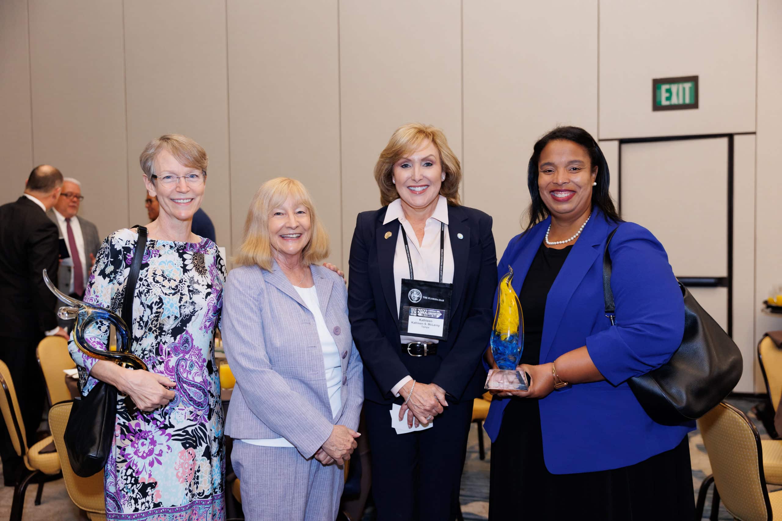 Award Ceremony 2022 Katherine Woltmann Joan Boles Kathy McLeroy Lisa Brody