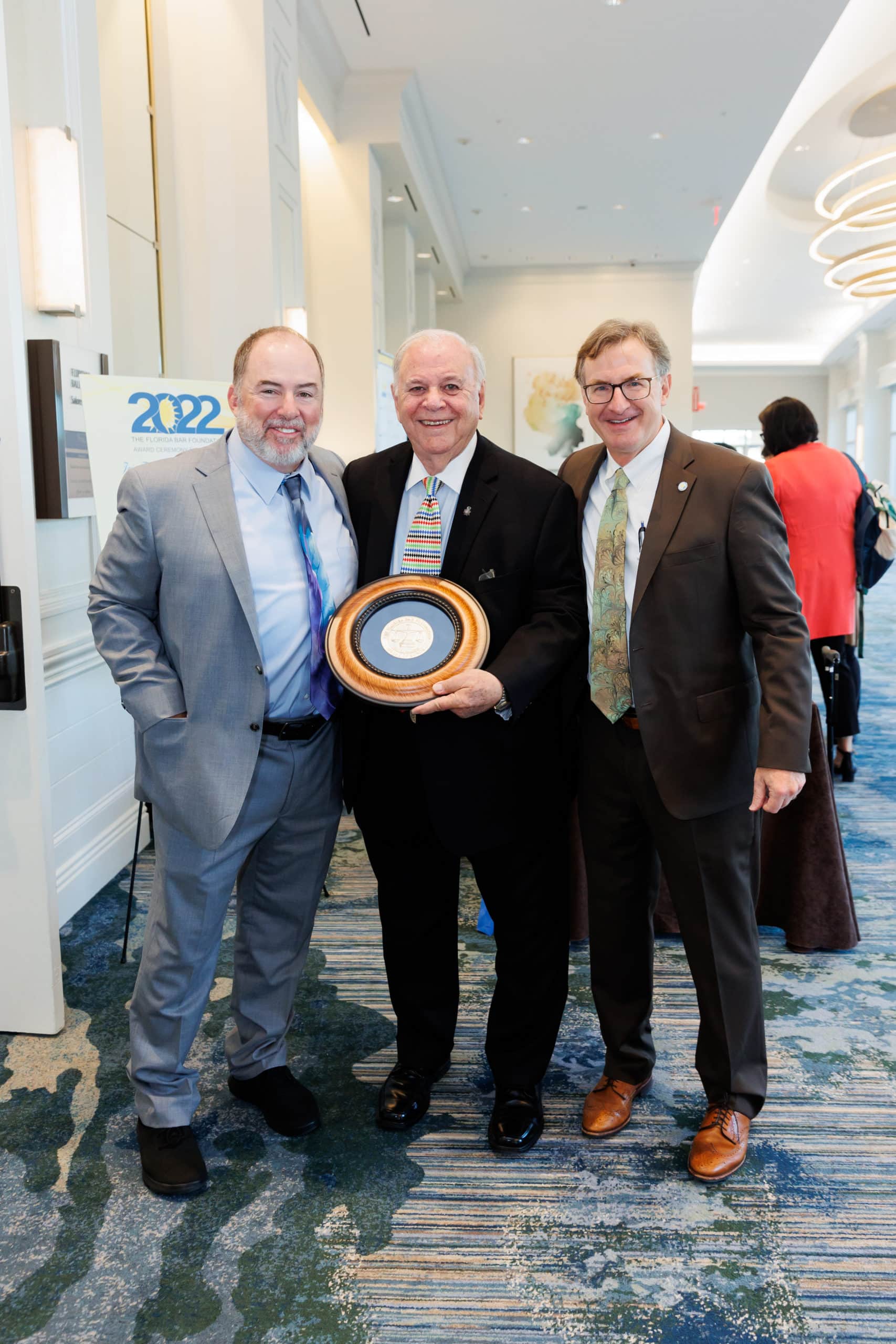 Award Ceremony 2022 Donny MacKenzie EJ Salcines Steve Senn 2