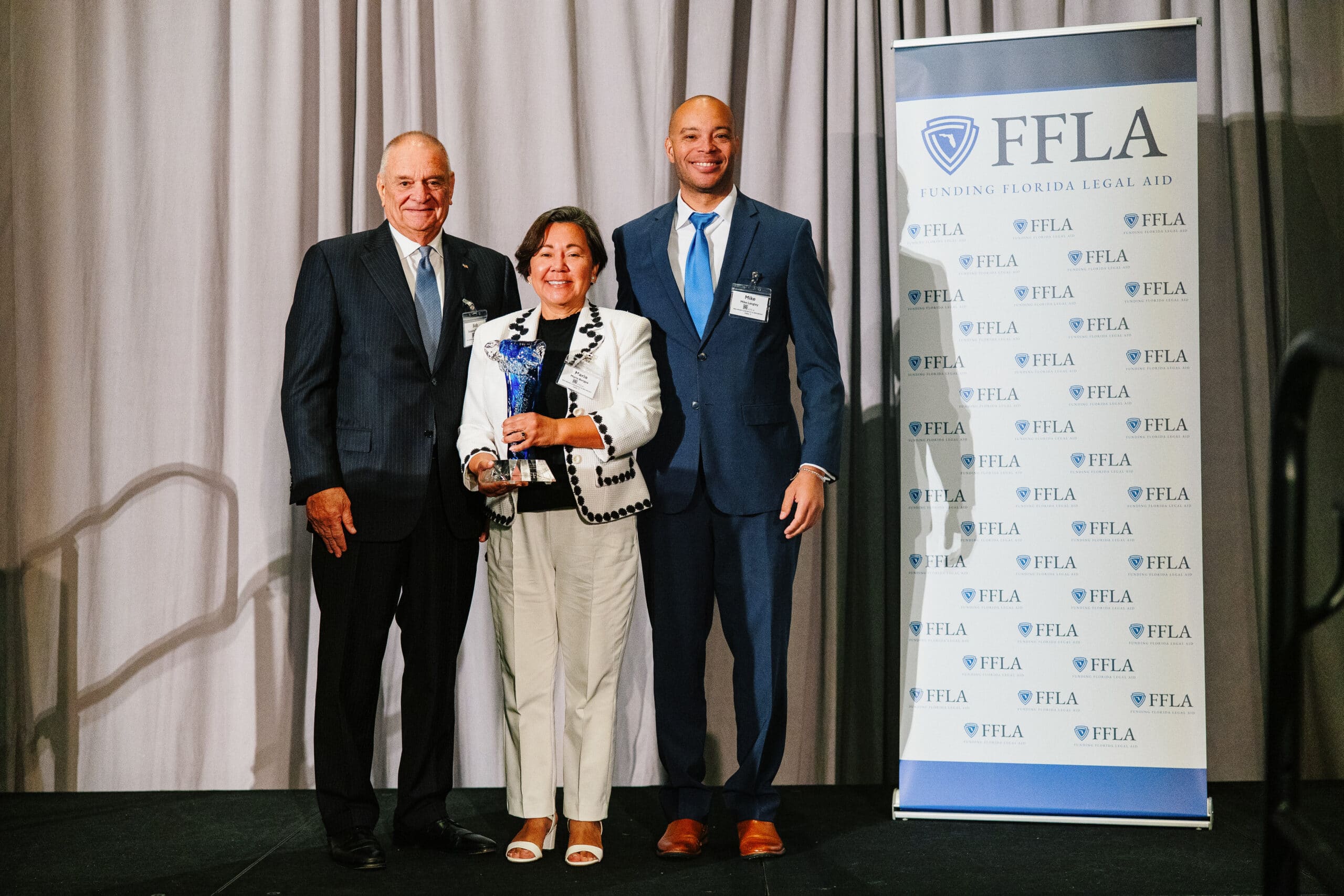 Bob Pardo Maria Borges Mike Langley FJI Curran Award