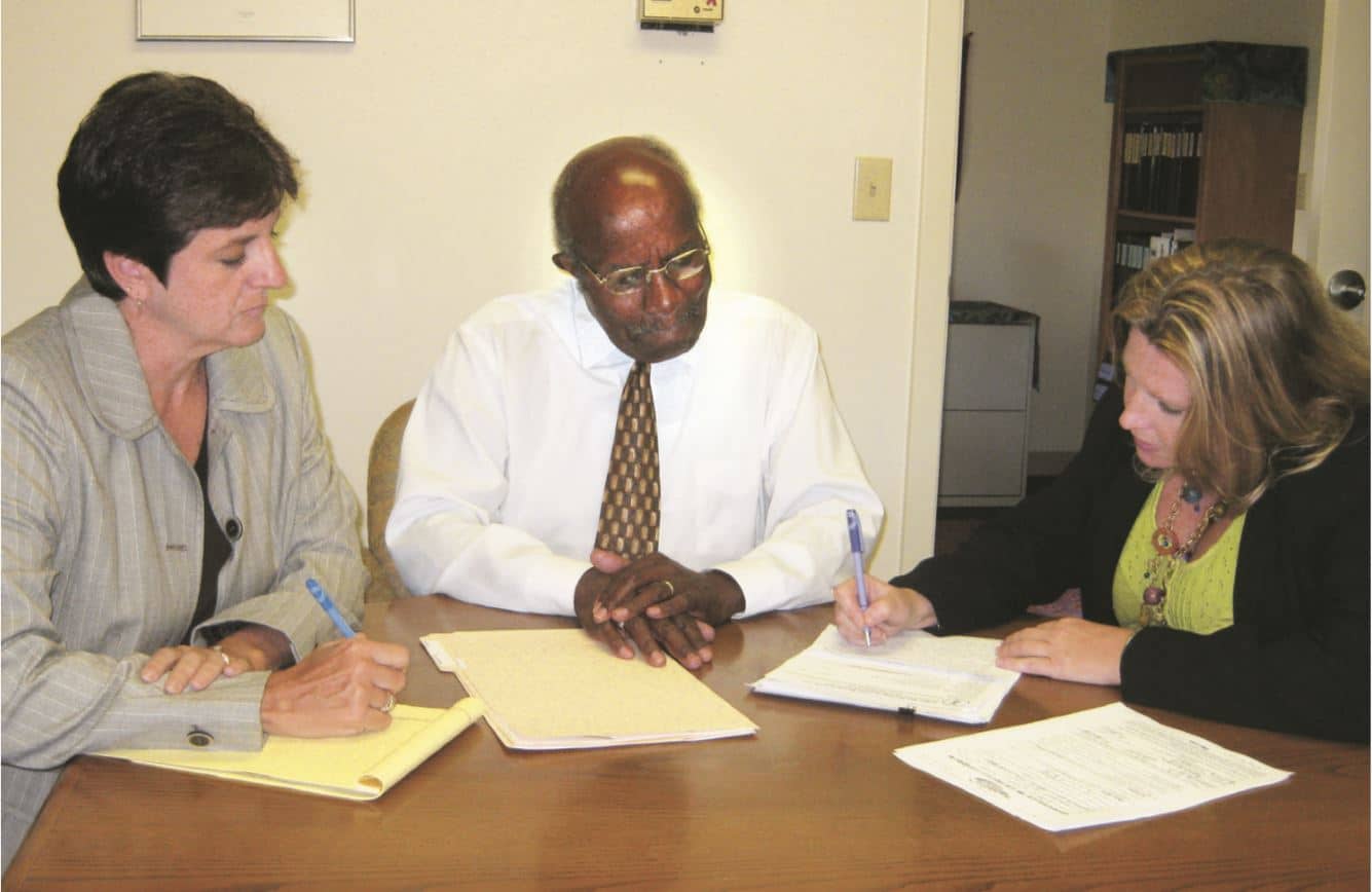 Larry Moncrief volunteers as a pro bono lawyer