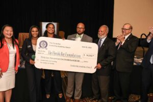 Leadership Academy check presentation