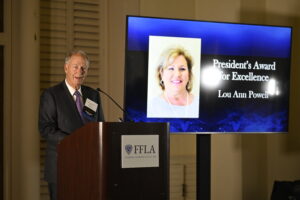 John Patterson presents the President's Award