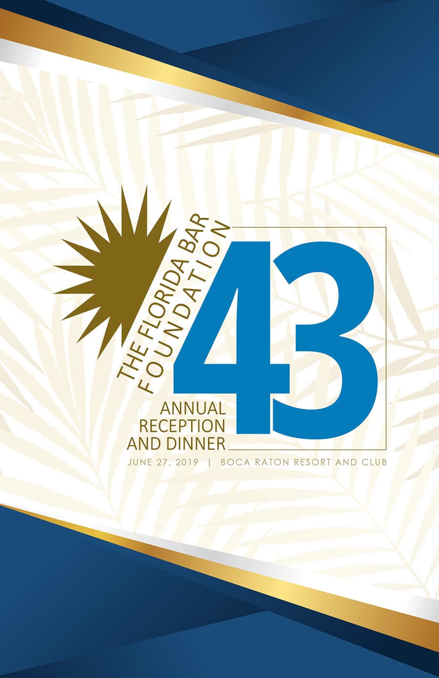 2019 43rd Annual Dinner Program Cover