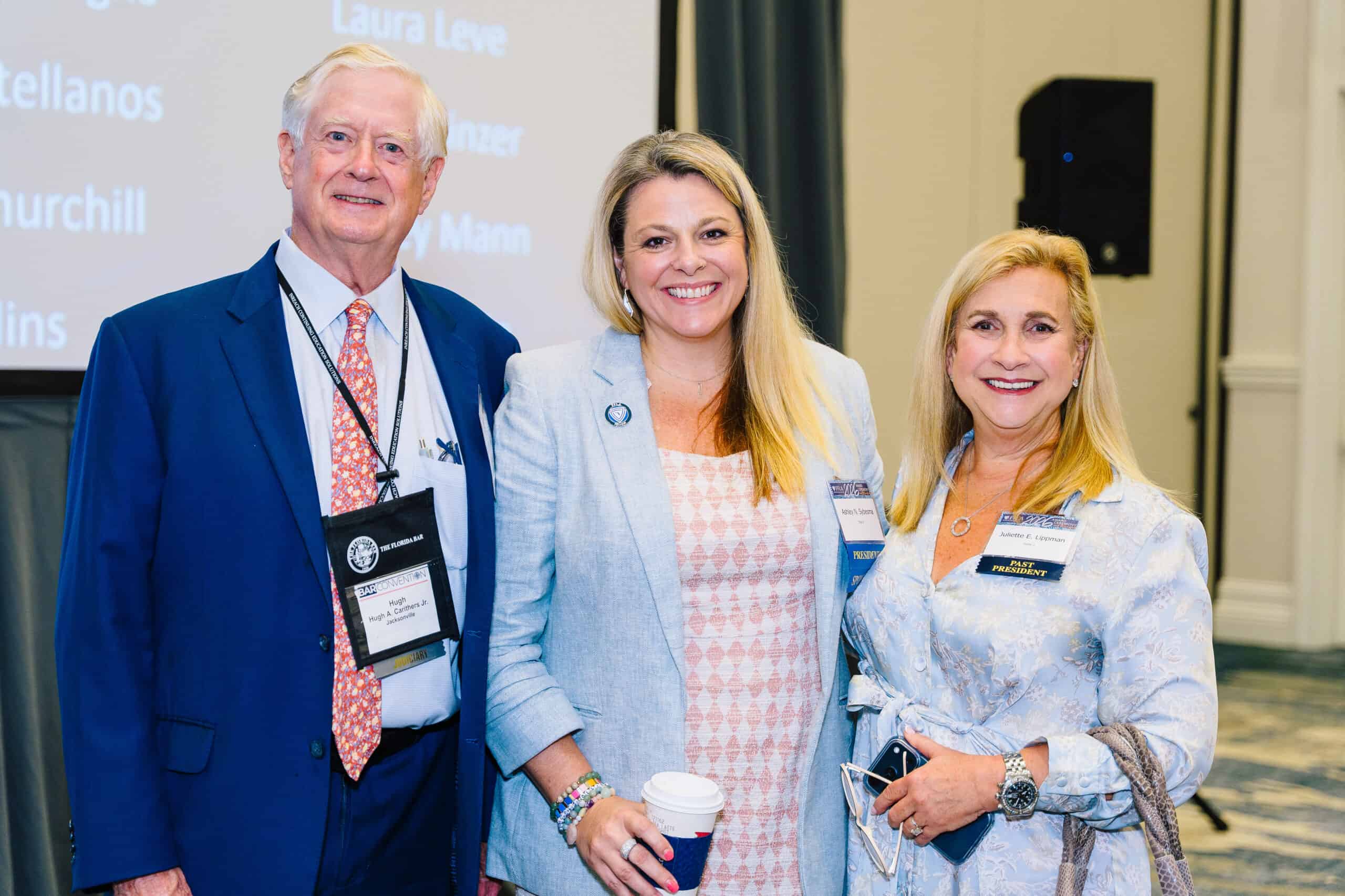 Ret. Judge Hugh Carithers, Ashley Sybesma and Juliette Lippman