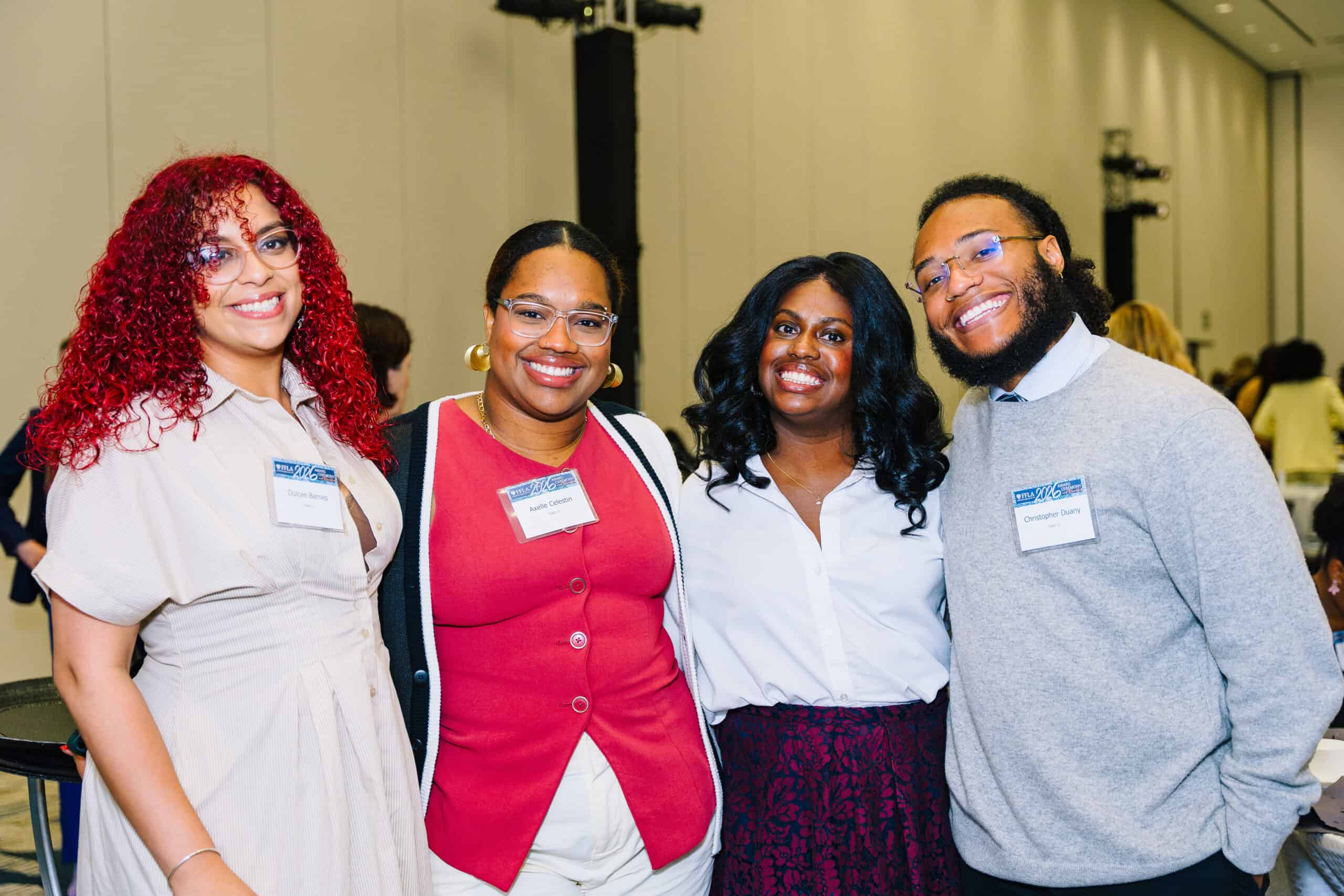 Dulcee Barnes, Axelle Celestin, Nerlande Joseph and Christopher Duany