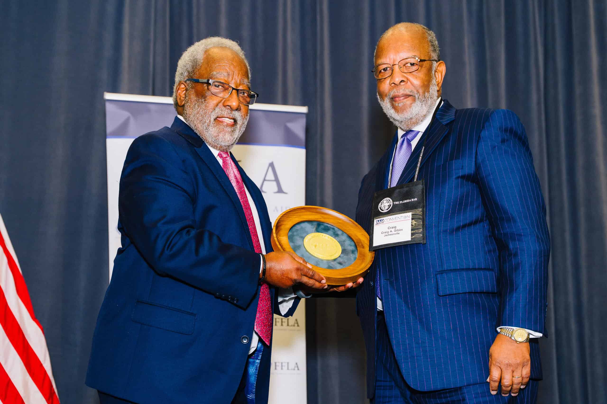 Medal of Honor recipient H.T. Smith and Craig Gibbs