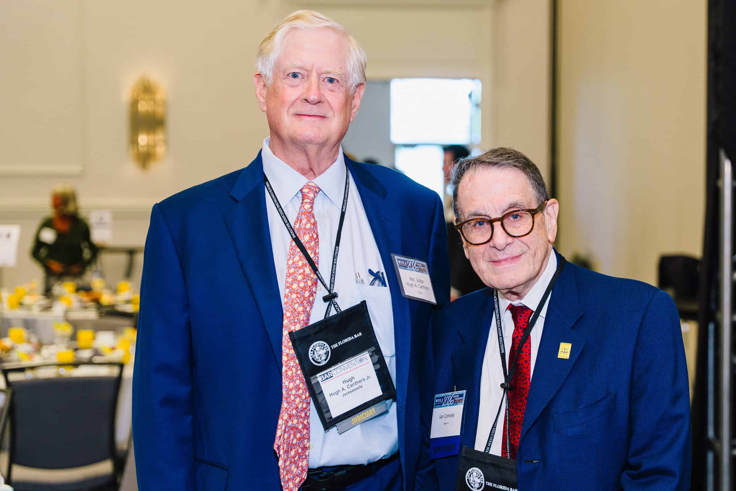 Ret. Judge Hugh Carithers and Ian Comisky