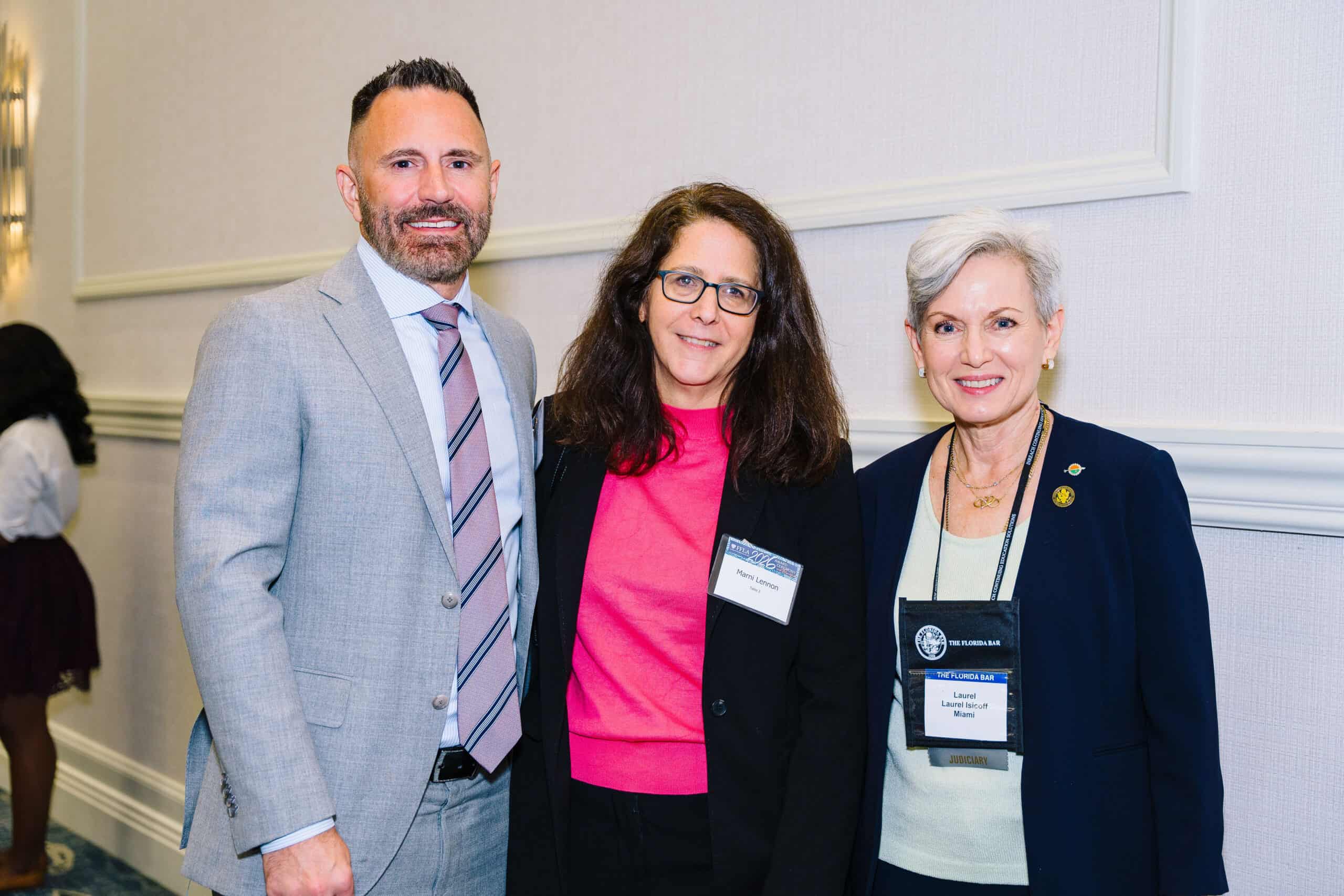 Jeff Hearne, Marni Lennon and Hon. Laurel Isicoff