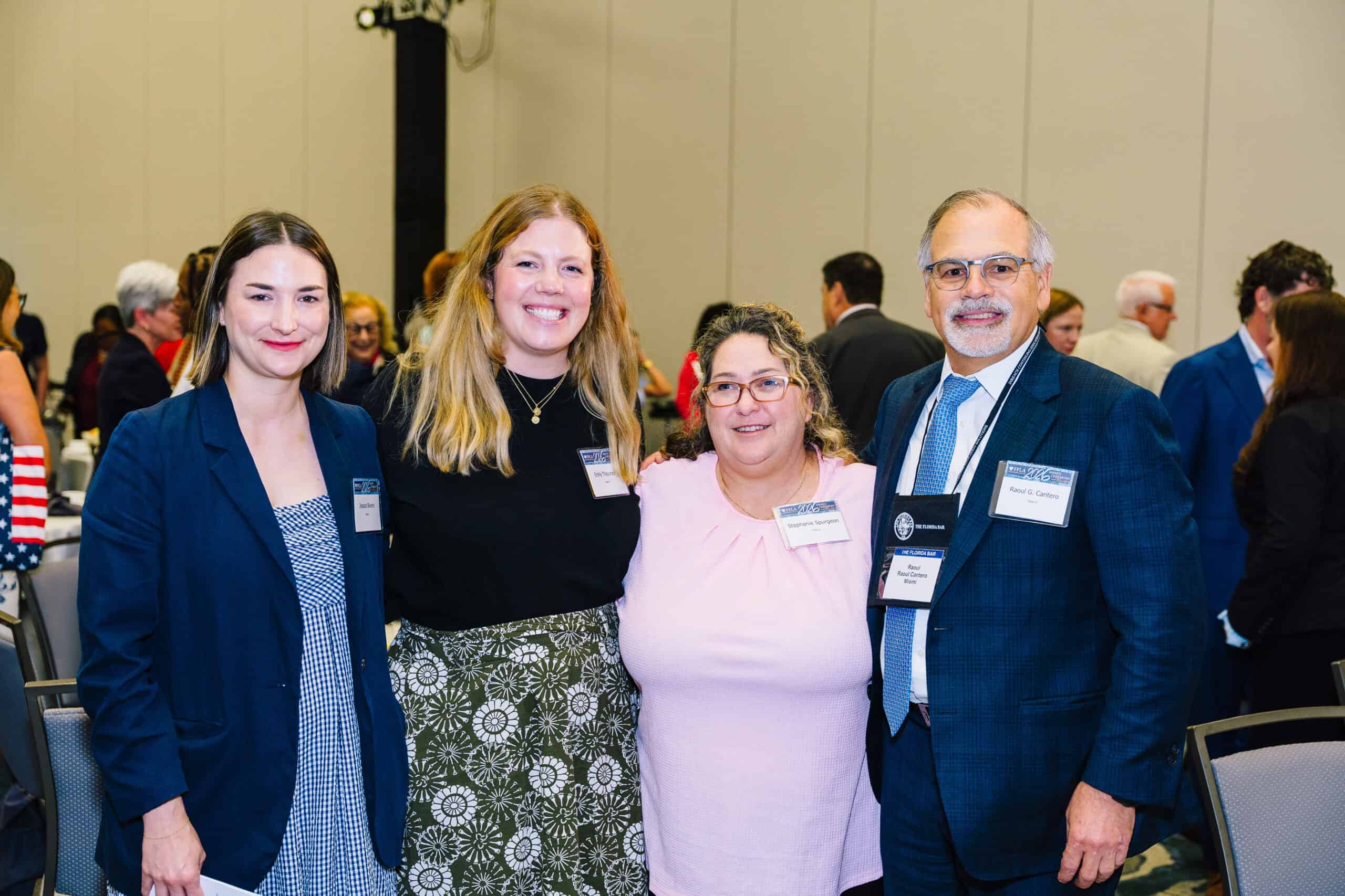 Jessica Bivens, Emily Thourson, Stephanie Spurgeon and Raoul Cantero