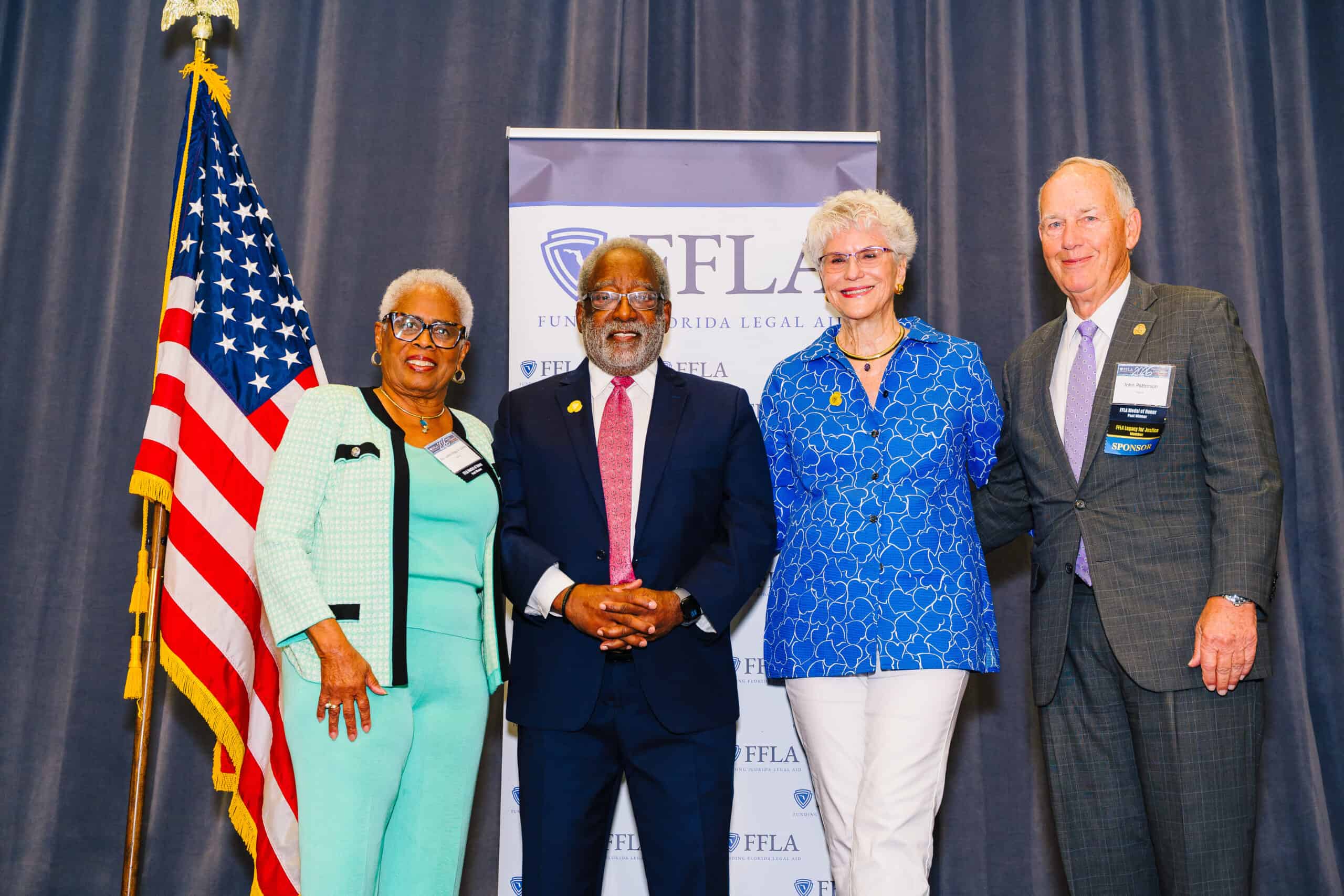Ret. Justice Peggy Quince, H.T. Smith, Dr. Sarah H. Pappas and John Patterson
